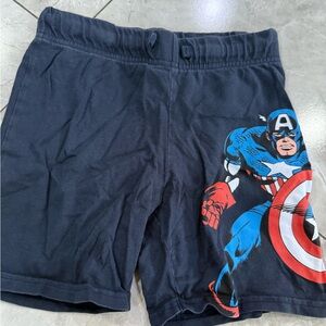H&M Kids Shorts with Superhero Print - Navy Blue